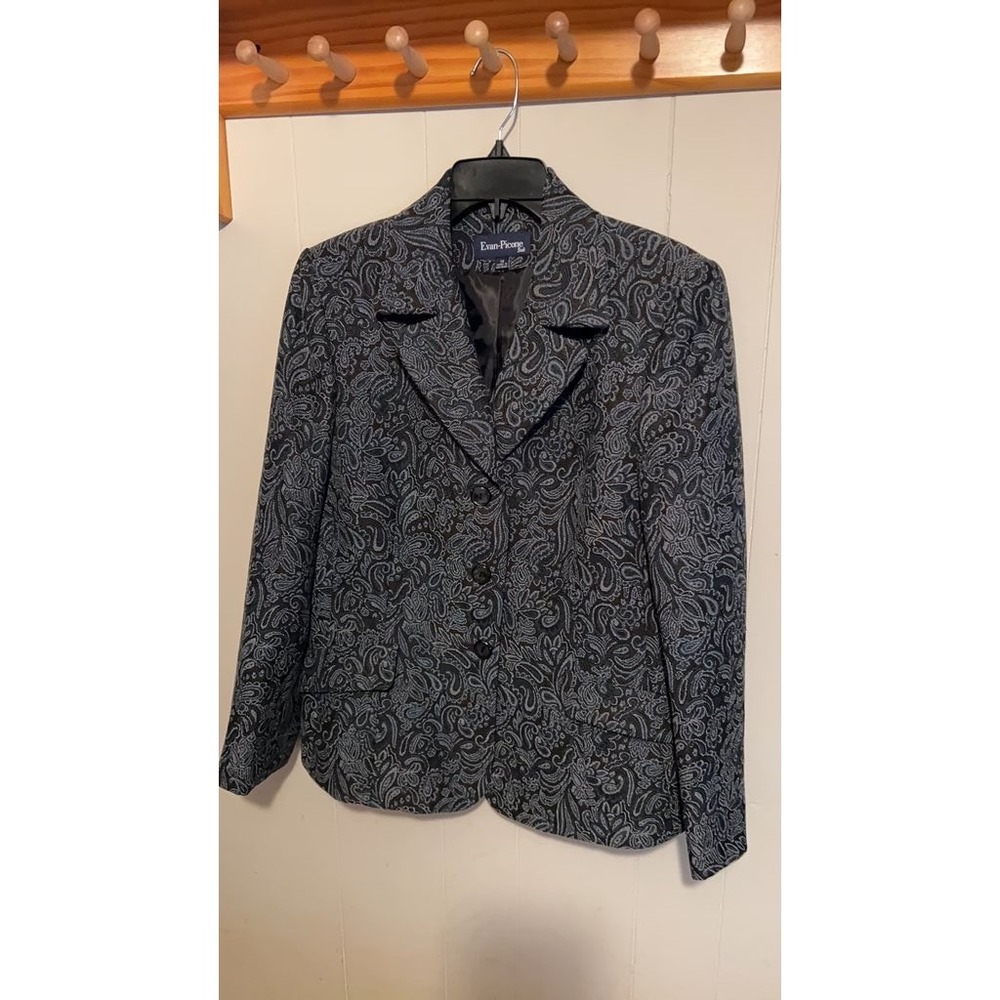 Evan-Picone‎ Women's Paisley Blazer Jacket Size 14